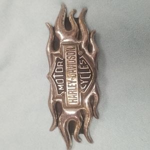 Harley Davidson Men's Flames Belt Buckle